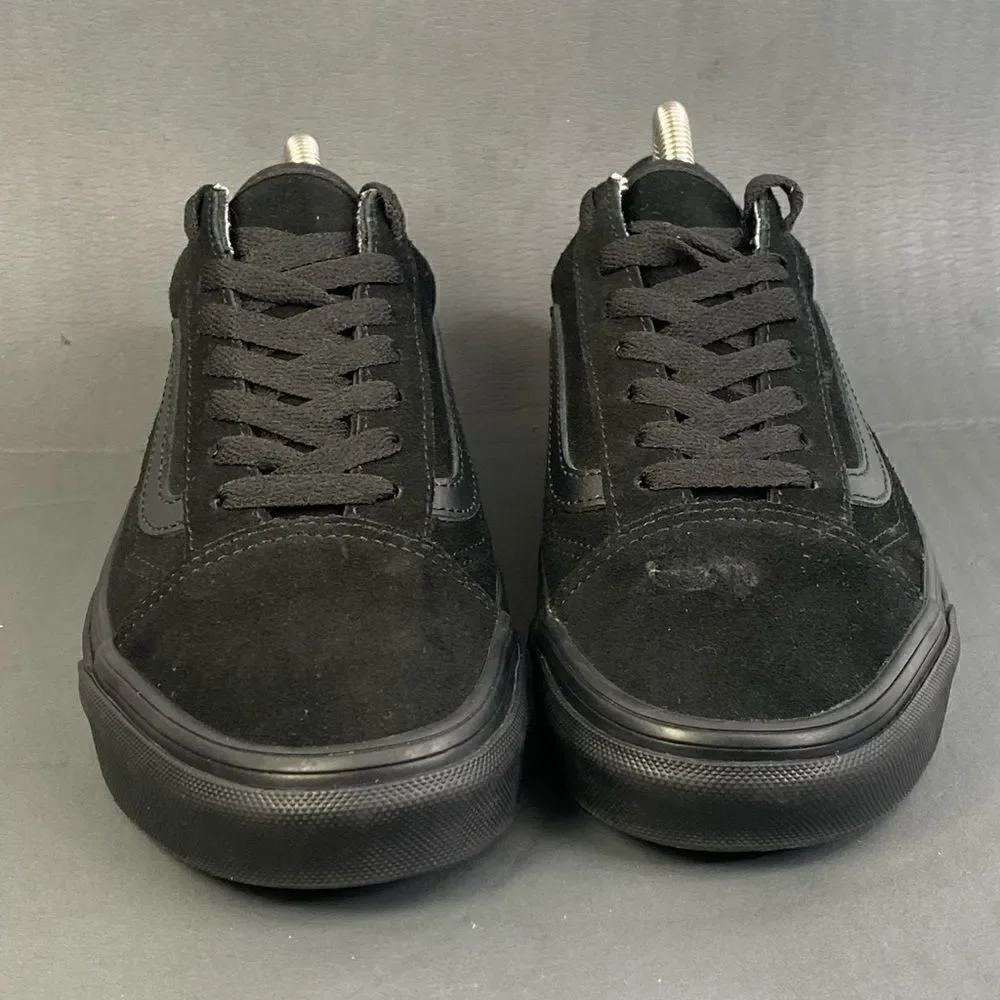 VANS Old Skool sneaker Shoes triple black suede womens size  7.5